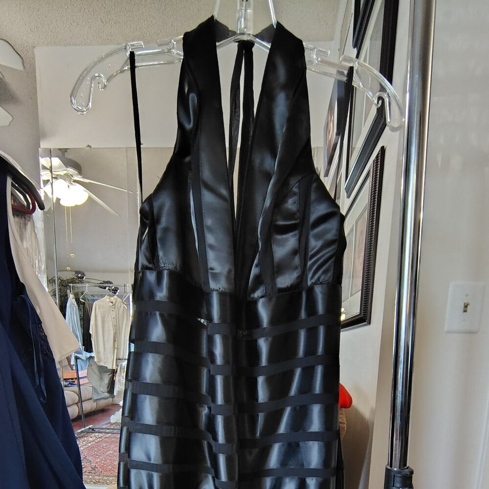 Aspeed Brand | Halter Top  Evening Dress | Black Color | Size XL